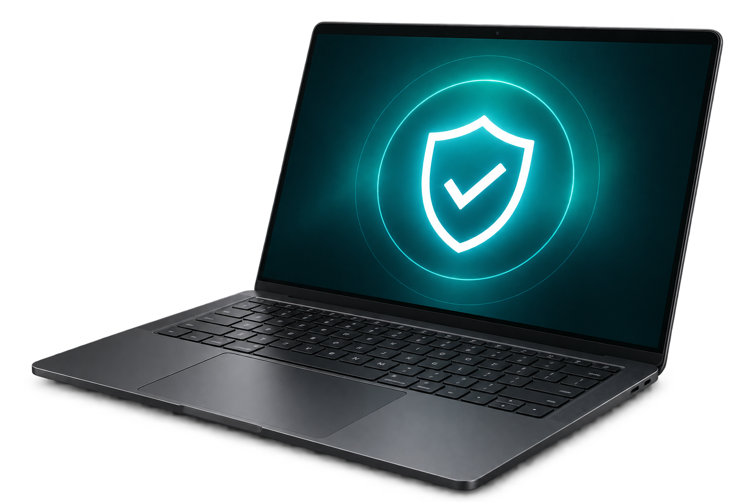 Portátil protegido con un antivirus para Windows